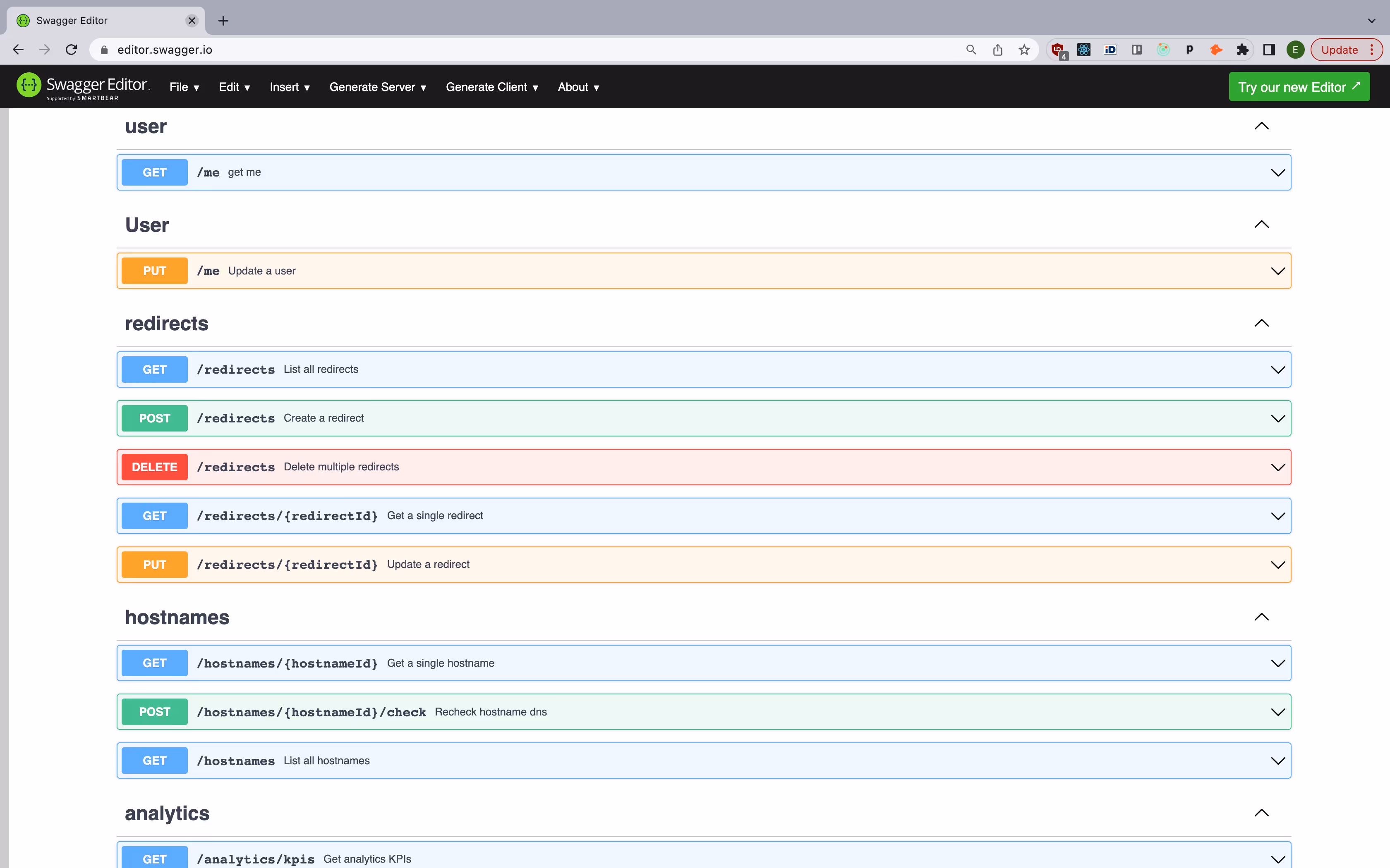 REST API documentation
